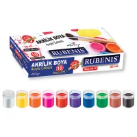 Rubenis Rpb-30-10 Parmak Boyası 10 Renk 30 Ml.şişe