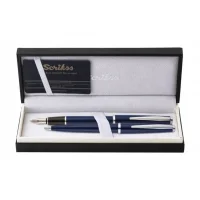 Scrikss 33 Dolma Kalem + Tükenmez Kalem Takım Lacivert