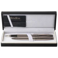 Scrikss Dolma + Tükenmez Kalem 39 İkili Set Titanium