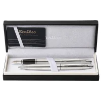 Scrikss 88 Dolma + Tükenmez Kalem İkili Set Krom