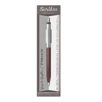 Scrikss 51 Tükenmez Kalem Bordo Şeffaf Ambalaj