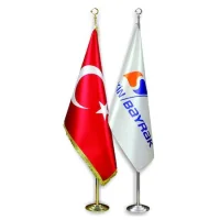 Seçkin Krom Bayrak Direği Dörtlü 04