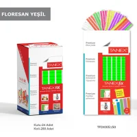 Tanex Fix Yapıştırıcı 50 Gram Flo Yeşil Renk Tfıx005150