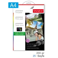 Tanex Fotoğraf Kağıdı A4 25li 200 Gram Fot200a4025