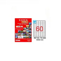 Tanex Lazer Etiket Tw-2260 40*24 Mm Beyaz 100lü