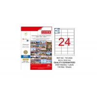 Tanex Lazer Etiket Tw-2533 64.6*33.8 Mm Şeffaf 25li