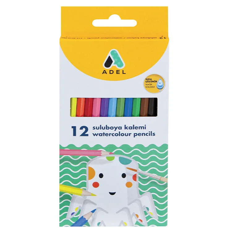 Adel Kuru Boya Kalemi Aquarell 12li 2162610001
