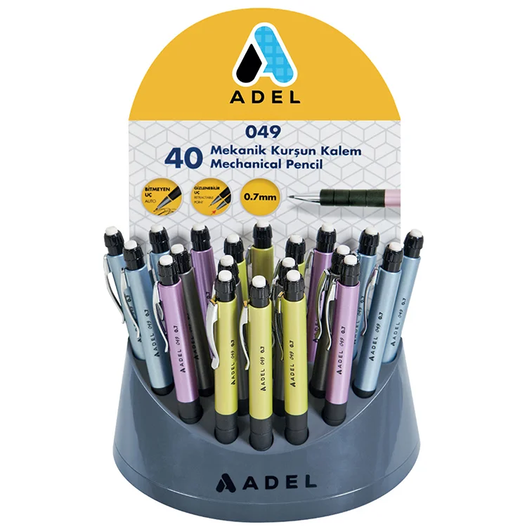 Adel Versatil Kalem Auto 049 Stand 40lı 0.7 Mm 4012049001000