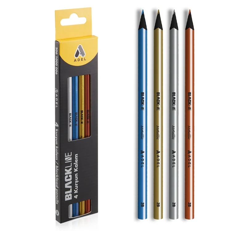 Adel Bl Metalik Kurşun Kalem 2b 4li 2061000006000