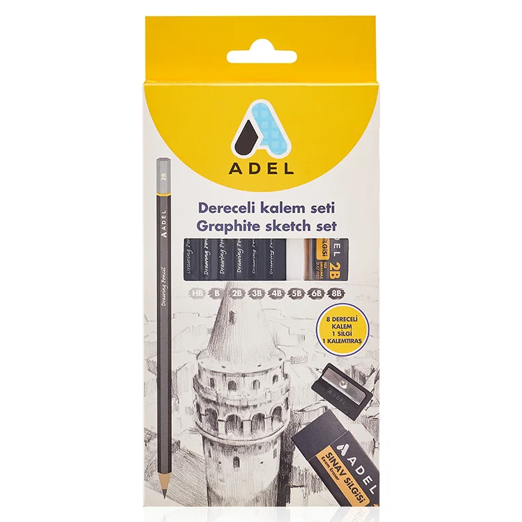 Adel Dereceli Kalem Seti 8li 2165000082000