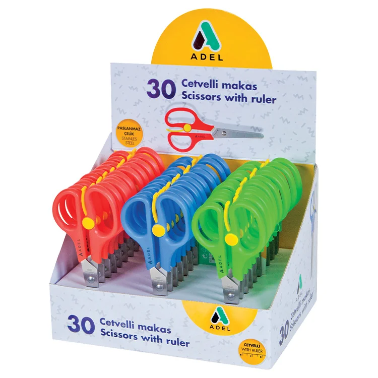 Adel Okul Makası Çetvelli Yaylı 4012145811000