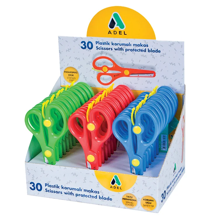 Adel Okul Makası Korumalı Yaylı 30lu 4012145821000