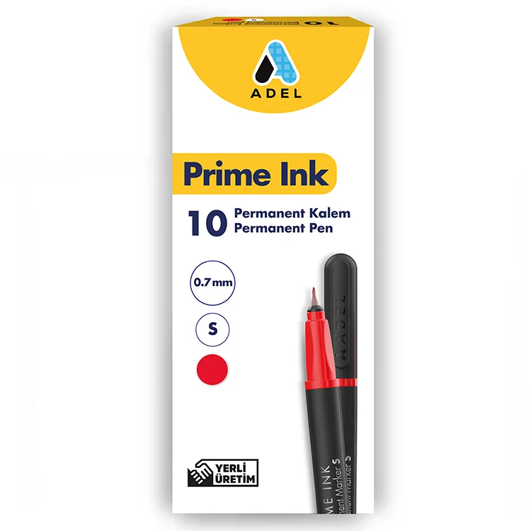 Adel Permanent Kalem Kırmızı S 2010000004000