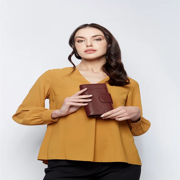 Aka Bayan Cüzdanı 435-70 Hakiki Deri