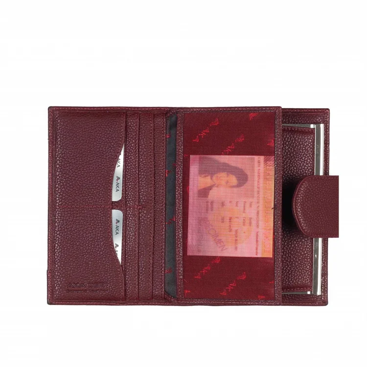 Aka Bayan Cüzdanı 435-70 Hakiki Deri