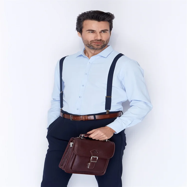 Aka El Çantası 204-4 Floter Kahve Deri