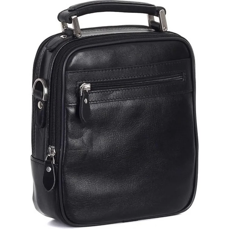 Aka El Çantası 305-1 Düz Siyah Deri