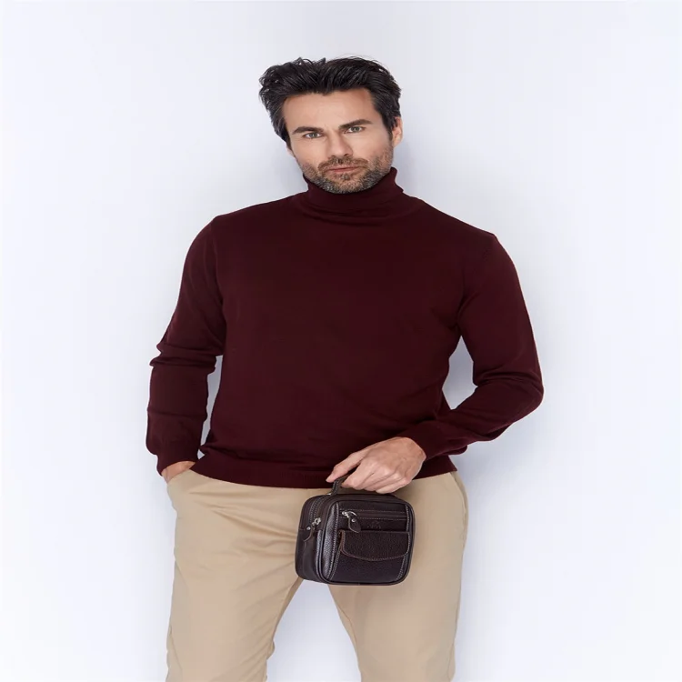 Aka El Çantası 356-4 Floter Kahve Deri