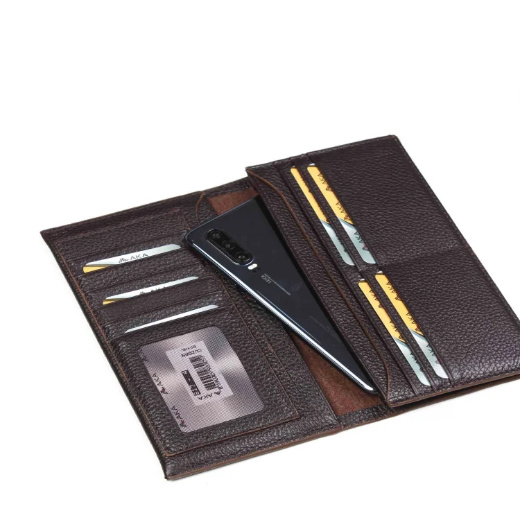 Aka Erkek Telefonluk El Cüzdanı 817-4 Floter Kahve Deri