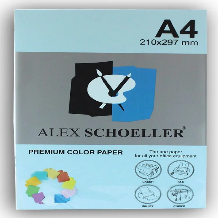 Alex Schoeller Fotokopi Kağıdı A4 500lü Açık Mavi Alx-520