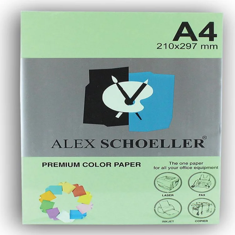 Alex Schoeller Fotokopi Kağıdı A4 500lü Fıstık Yeşili Alx-530