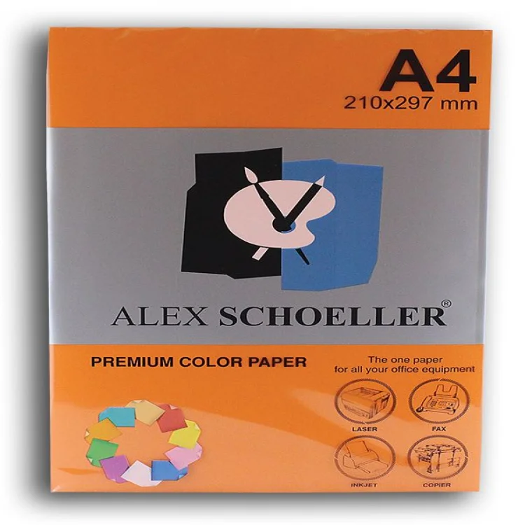 Alex Schoeller Fotokopi Kağıdı A4 500lü Turuncu Alx-771