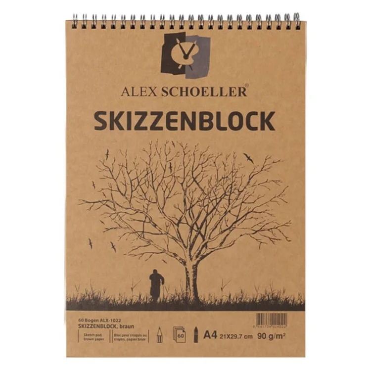 Alex Schoeller Bloknot A4 Kraft Spiralli 60lı Alx-1022 125.04