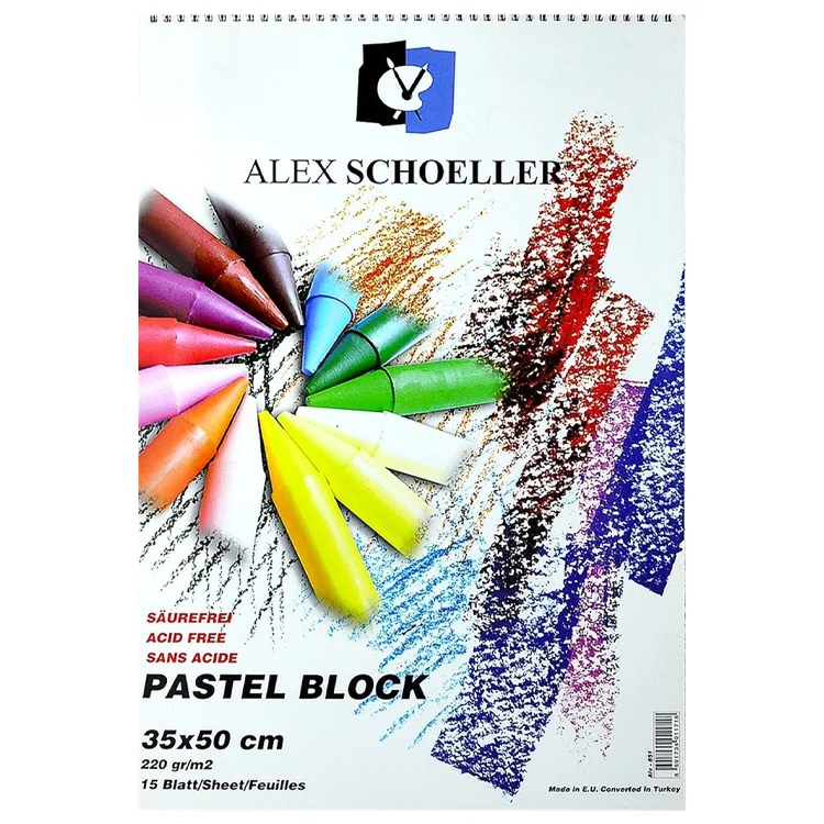 Alex Schoeller Pastel Fon Blok 35x50 Cm Art 15li 220 Gr Alx-851