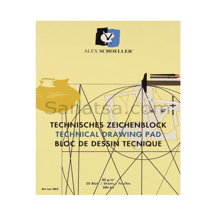 Alex Schoeller Bloknot A4 Teknik 80 Gr 20 Yaprak Dik Alx-062 -002.96