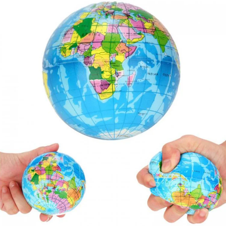 Almiran Alm-3403 Stres Topu 7.6cm Orta Boy - Dünya Haritalı *576