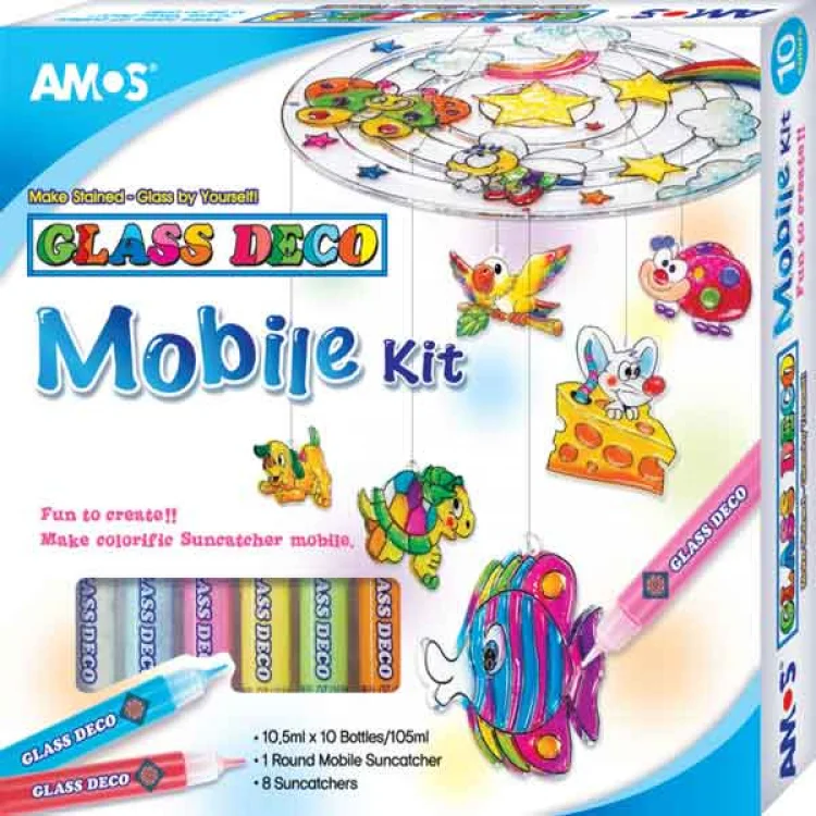 Amos Cam Boyama Setı Mobıle Kıt Gd10p10mk