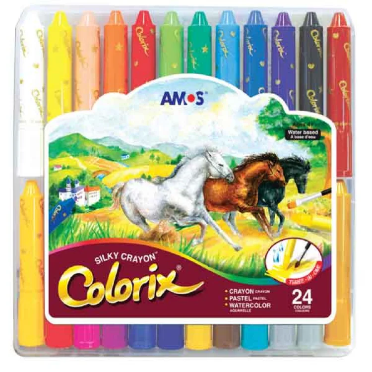 Amos Colorix Pastel Boya 24 Renk Crx5pc24