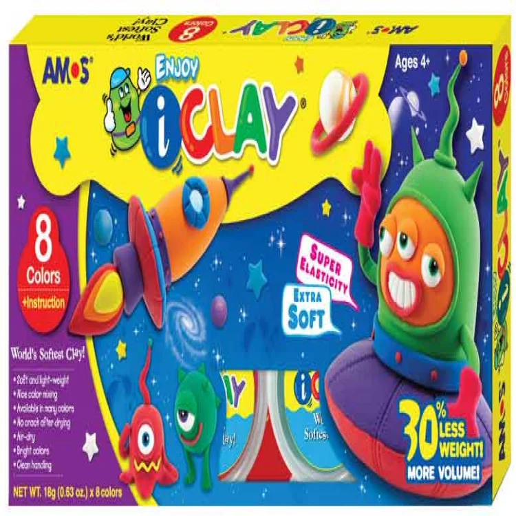 Amos Proje Hamuru-ı Clay 18gr*8 Ic8p