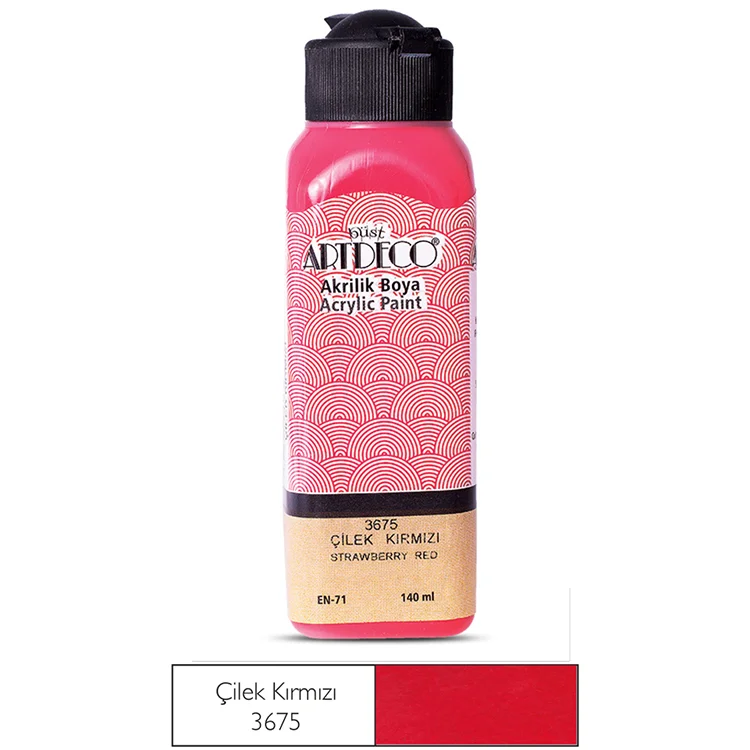 Artdeco Akrilik Boya 140 Ml Çilek Kırmızı Y-070r-3675