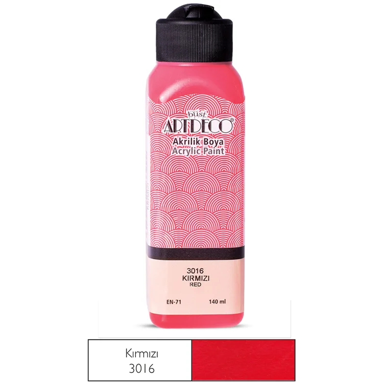 Artdeco Akrilik Boya 140 Ml Kırmızı Y-070r-3016