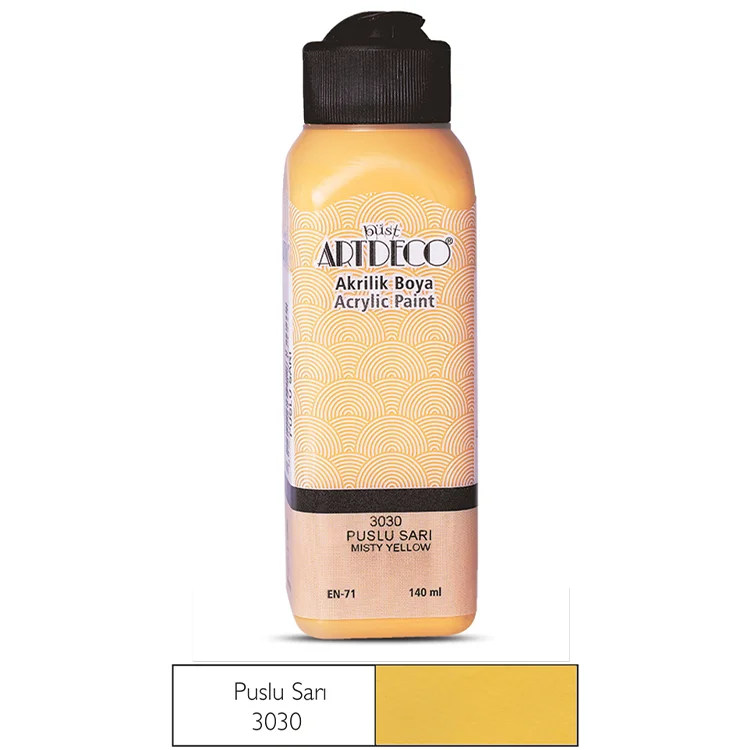 Artdeco Akrilik Boya 140 Ml Puslu Sarı Lv-y-070r-3030