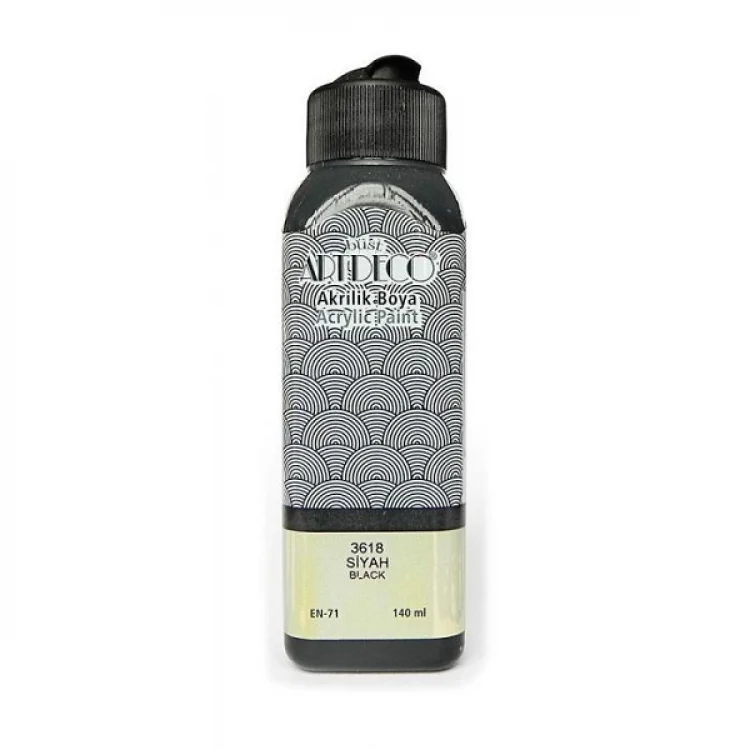 Artdeco Akrilik Boya 140 Ml Siyah Y-070r-3618