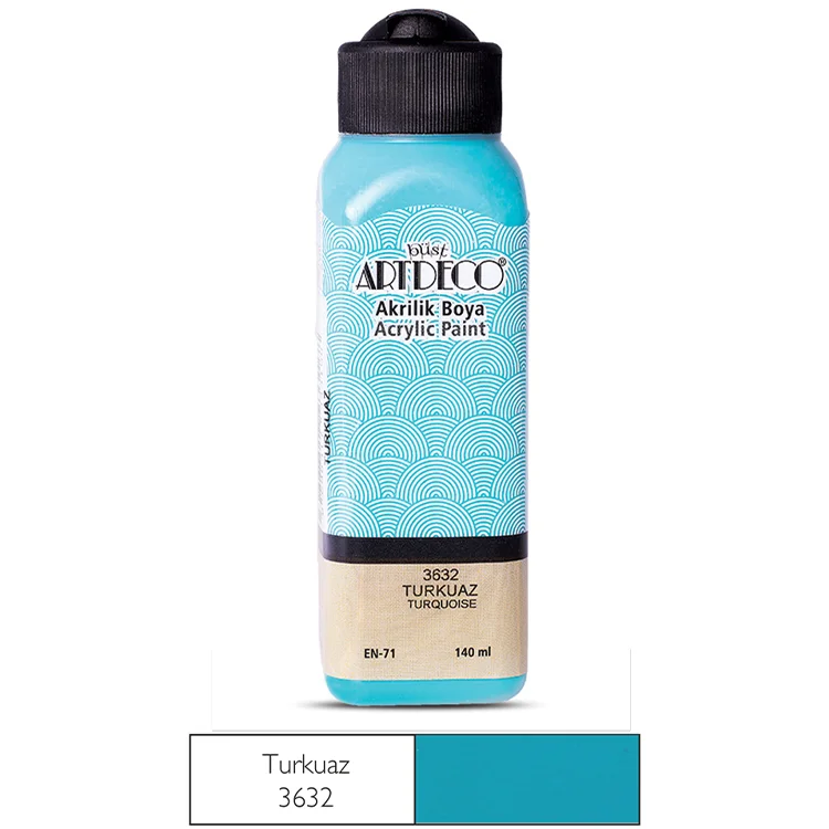 Artdeco Akrilik Boya 140 Ml Turkuaz Y-070r-3632