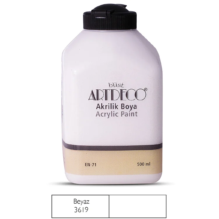 Artdeco Akrilik Boya 500 Ml Beyaz Y-070l-3619