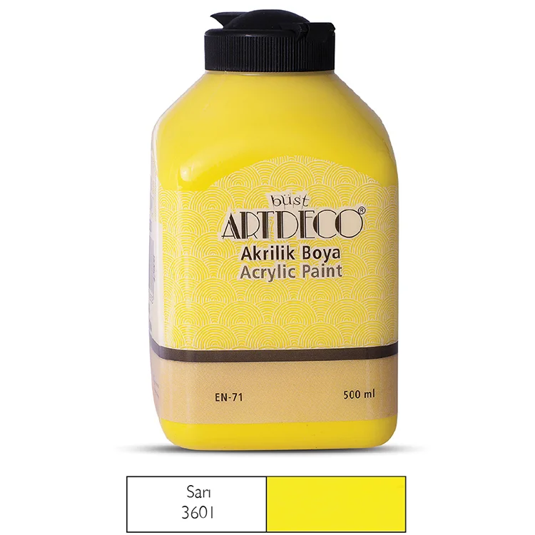 Artdeco Akrilik Boya 500 Ml Sarı Y-070l-3601