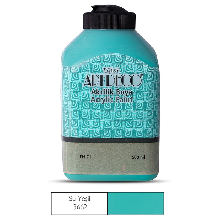 Artdeco Akrilik Boya 500 Ml Su Yeşili Y-070l-3662