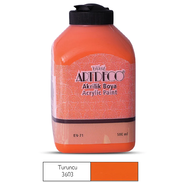 Artdeco Akrilik Boya 500 Ml Turuncu Y-070l-3603