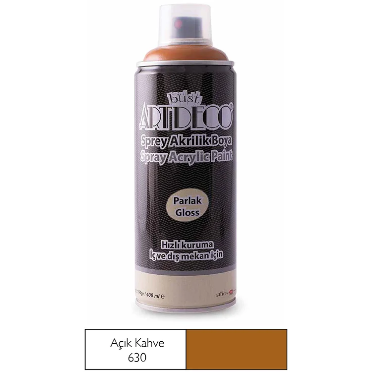 Artdeco Akrilik Sprey Boya 400 Ml Açık Kahve Y-400-630