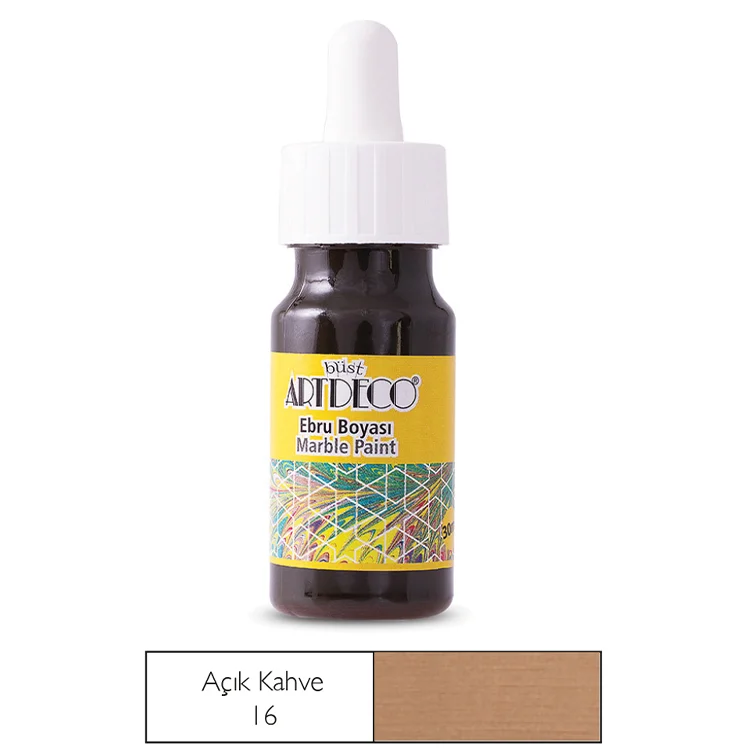 Artdeco Ebru Boyası 16b 16-a.kahverengi