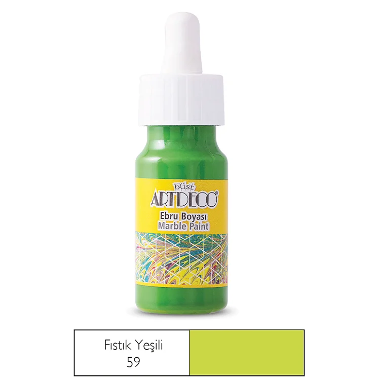 Artdeco Ebru Boyası 30 Ml Fıstık Yeşili Y-016b-59