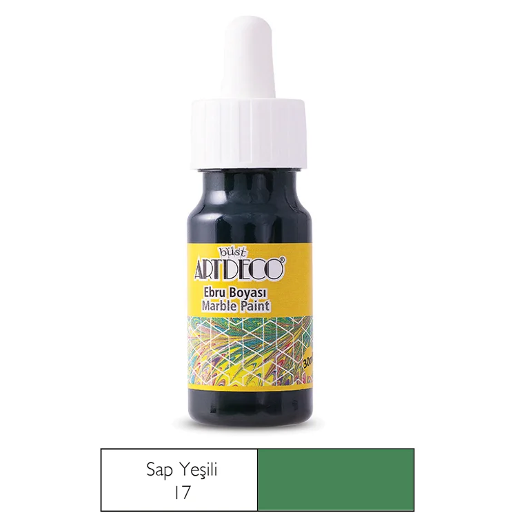 Artdeco Ebru Boyası 30 Ml Sap Yeşili Y-016b-17