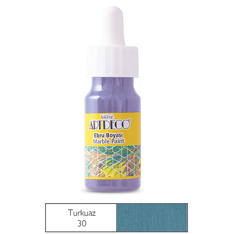 Artdeco Ebru Boyası 30 Ml Turkuaz Y-016b-30