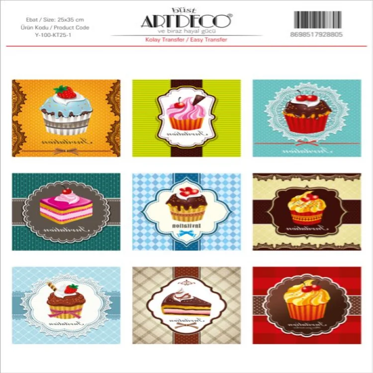 Artdeco Kolay Transfer 25*35 Cm Desen No:1 Lv-y-100-kt25-1