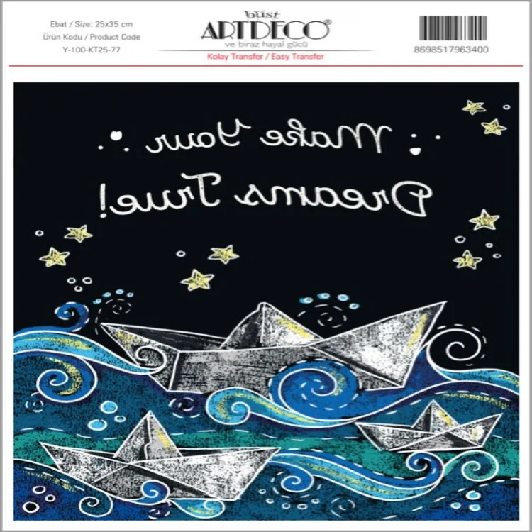 Artdeco Kolay Transfer 25*35 Cm Desen No:77 Lv-y-100-kt25-77