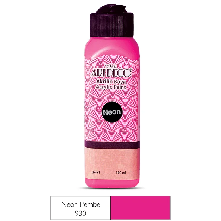 Artdeco Neon Akrilik Boya 140 Ml Neon Pembe 070r-930